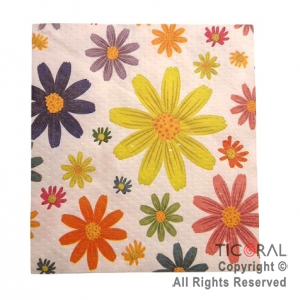 SERVILLETA PREMIUM FLORCITAS 24X24 x 22